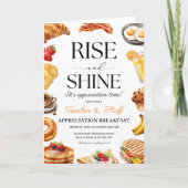 おはようございます！先生感謝の会 学校の朝食 招待状 (正面)