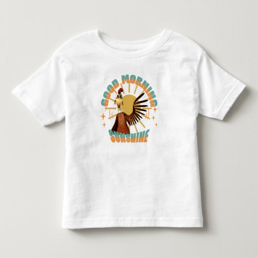 おはようございます 可愛いおんどり トドラーTシャツ (正面)