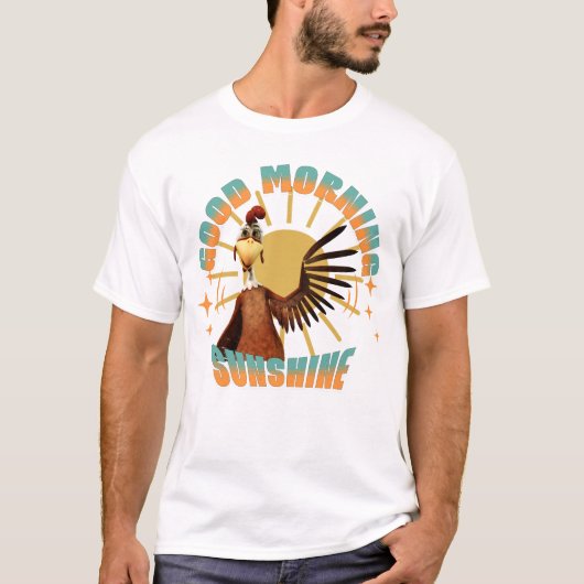 おはようございます 可愛いおんどり Tシャツ (正面)