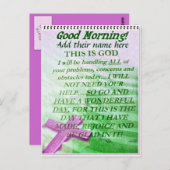 おはようございます、名前を付けて_ ポストカード (正面/裏面)