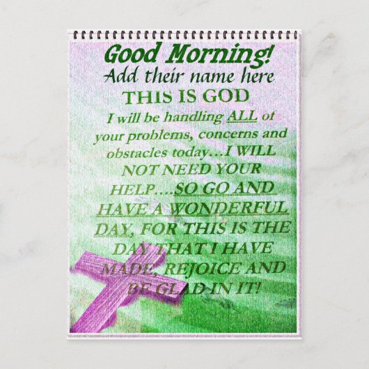 おはようございます、名前を付けて_ ポストカード (正面)