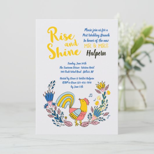 おはようございます 招待状 (スタンド正面)