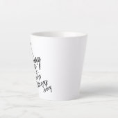 おはようございます、神様です。今日のあなたの問題は全て私が解決します。 カフェラテマグ (正面)