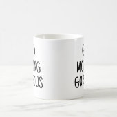 おはようございます、美しい人 コーヒーマグカップ (中央)