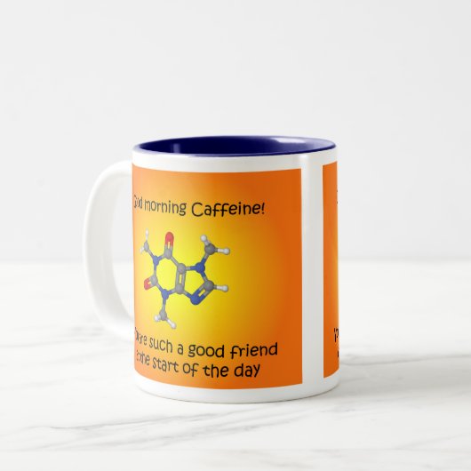 おはようのカフェインのツートーンマグ ツートーンマグカップ (正面左)