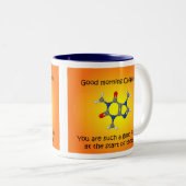 おはようのカフェインのツートーンマグ ツートーンマグカップ (正面右)