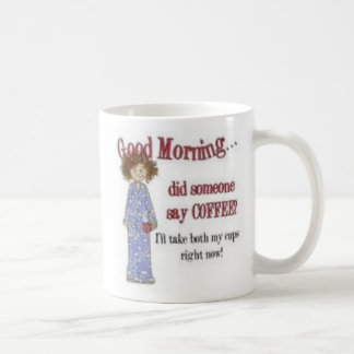 おはようのコーヒーのコップ コーヒーマグカップ