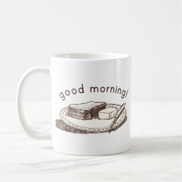 おはようのトースト コーヒーマグカップ