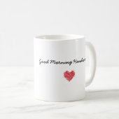 おはようのハンサムなマグ コーヒーマグカップ (正面右)