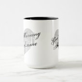 おはようのハンサムな15oz信号器のコーヒー・マグ マグカップ (中央)