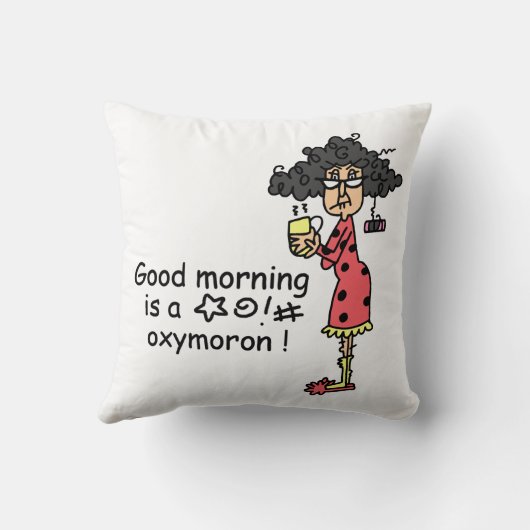 おはようの撞着語法 クッション (裏面)