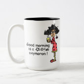 おはようの撞着語法 ツートーンマグカップ (左)