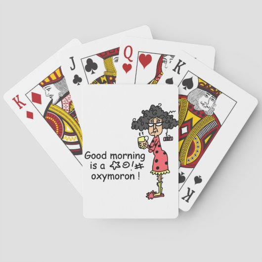 おはようの撞着語法 トランプ (裏面)