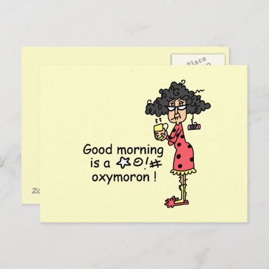 おはようの撞着語法 ポストカード (正面/裏面)