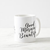 おはようの美しいコーヒー・マグ コーヒーマグカップ (正面右)