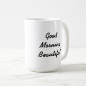 おはようの美しいマグ コーヒーマグカップ (正面右)