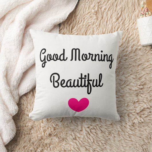 おはようの美しい装飾用クッション クッション (ブランケット)