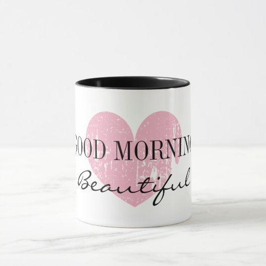 おはようの美しい11oz信号器のコーヒー・マグ マグカップ (中央)