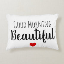 おはようの美しくかハンサムな枕