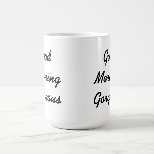 おはようの豪華なマグ コーヒーマグカップ (中央)