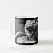 おはようのRoxyのthePugが付いている美しいコーヒー・マグ コーヒーマグカップ (正面左)