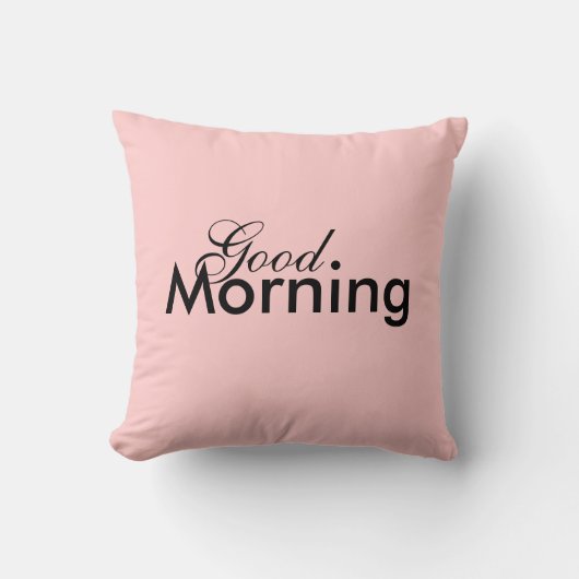 おはようまたはおやすみなさいの枕 クッション (正面)