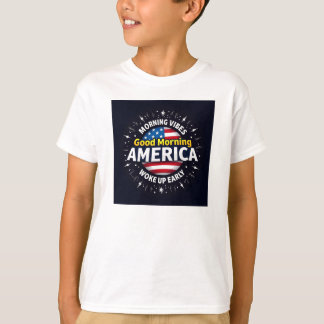おはようアメリカ – 朝のエネルギーのバースト Tシャツ