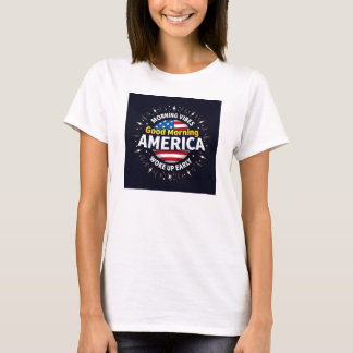 おはようアメリカ – 朝のエネルギーのバースト Tシャツ