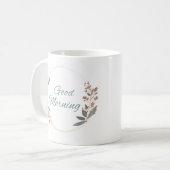 おはようアラビア語スクリプト コーヒーマグカップ (正面左)