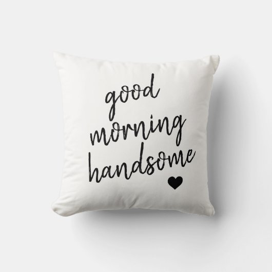 おはようイケメンなハート クッション (正面)