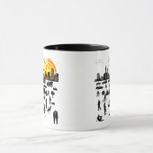 おはようシティーおもしろいエレガントユニークよ マグカップ (中央)