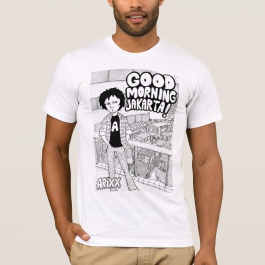おはようジャカルタ Tシャツ (正面)