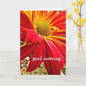 おはようノートカード カード (黄色い花)