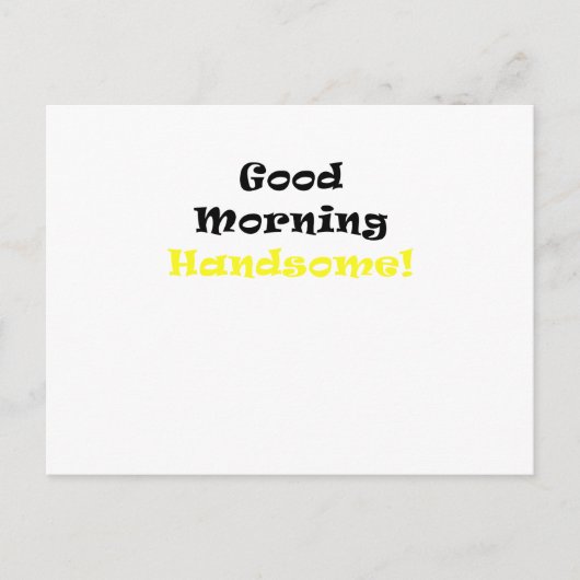 おはようハンサム ポストカード (正面)