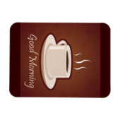 おはようブラウンコーヒー飲料カップチーノモカ マグネット (横)