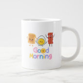 おはようブレックファスト☕️ 特別なコーヒーマグ 😁 ジャンボコーヒーマグカップ (右)