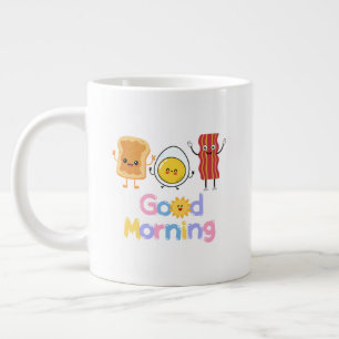 おはようブレックファスト☕️ 特別なコーヒーマグ 😁 ジャンボコーヒーマグカップ