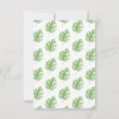 おはようベイビージャングルベイビーシャワーディーパーラッフル招待状 招待状 (裏面)