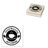 おはようホットコーヒー ラバースタンプ (押印)