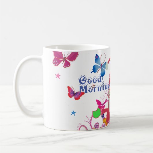 おはようホホホホ!素敵なメリークリスマス コーヒーマグカップ (左)