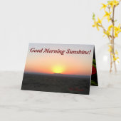 おはよう太陽 カード (黄色い花)