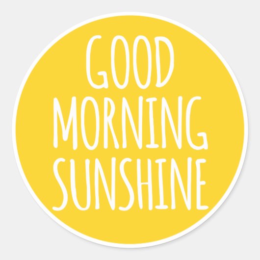 おはよう太陽 ラウンドシール (正面)