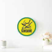 おはよう太陽 ラウンド壁時計 (ホーム)