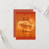 おはよう新郎 カード (正面/裏面インサイチュ)