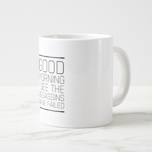 おはよう暗殺者が失敗したようだ ジャンボコーヒーマグカップ (正面右)