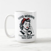おはよう暗殺者が失敗 コーヒーマグカップ (左)