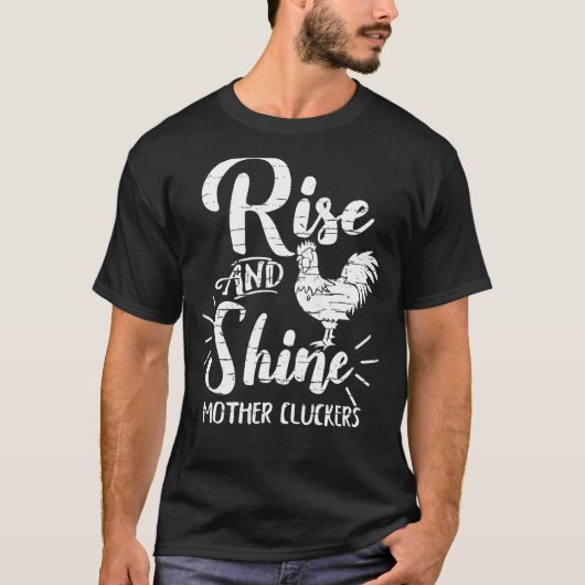 おはよう母さんニワトリ ニワトリ Tシャツ (正面)