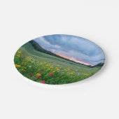おはよう牧草地 ペーパープレート (アングル)