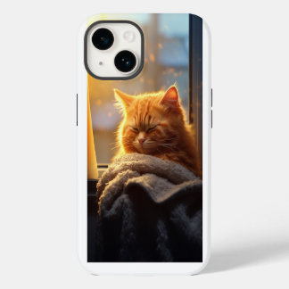 おはよう猫 iPhone 14ケース