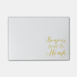 おはよう皆フランスのなこんにちはEverbody ポストイット